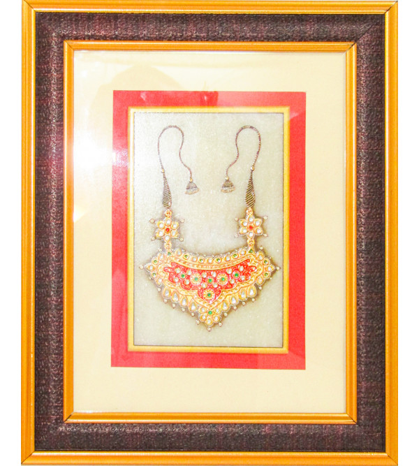  Jewellery Painting Real Gold Work Framed Size 6 X4 Inch 