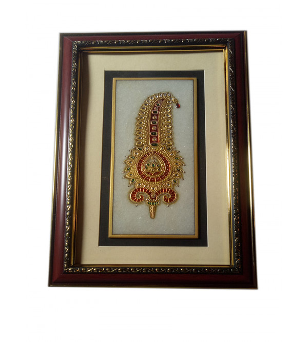 Jewellery Painting Handcrafted With Pure Gold Leaf Work