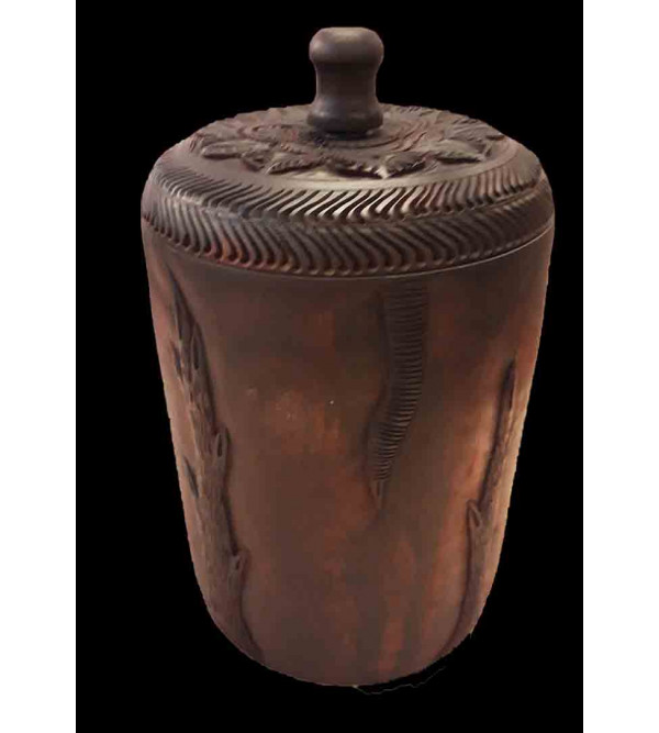 Red Sandalwood Handcrafted Bowl / Jar