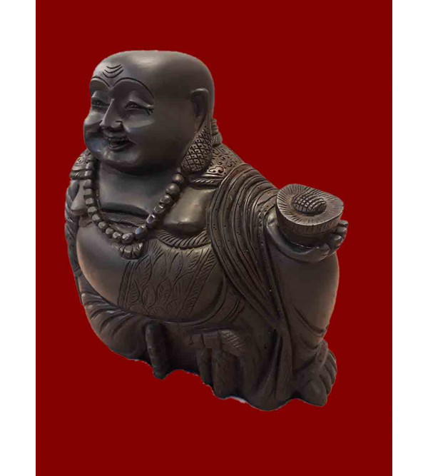 Red Sandalwood Handcrafted Laughing Buddha 