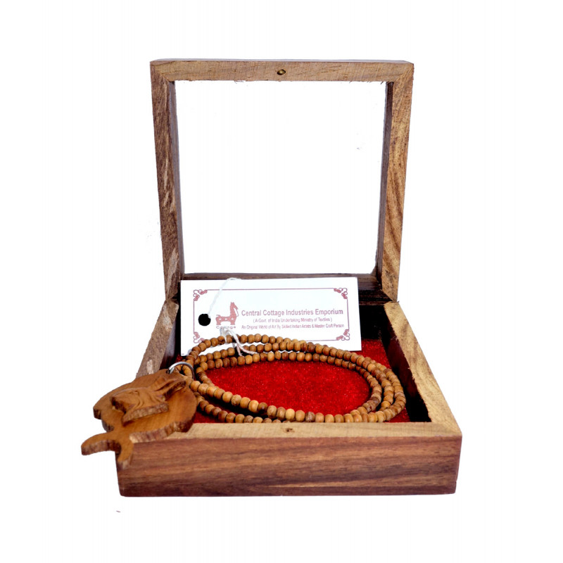 Sandalwood Handcrafted Rosary ( Japmala ) with Pendant