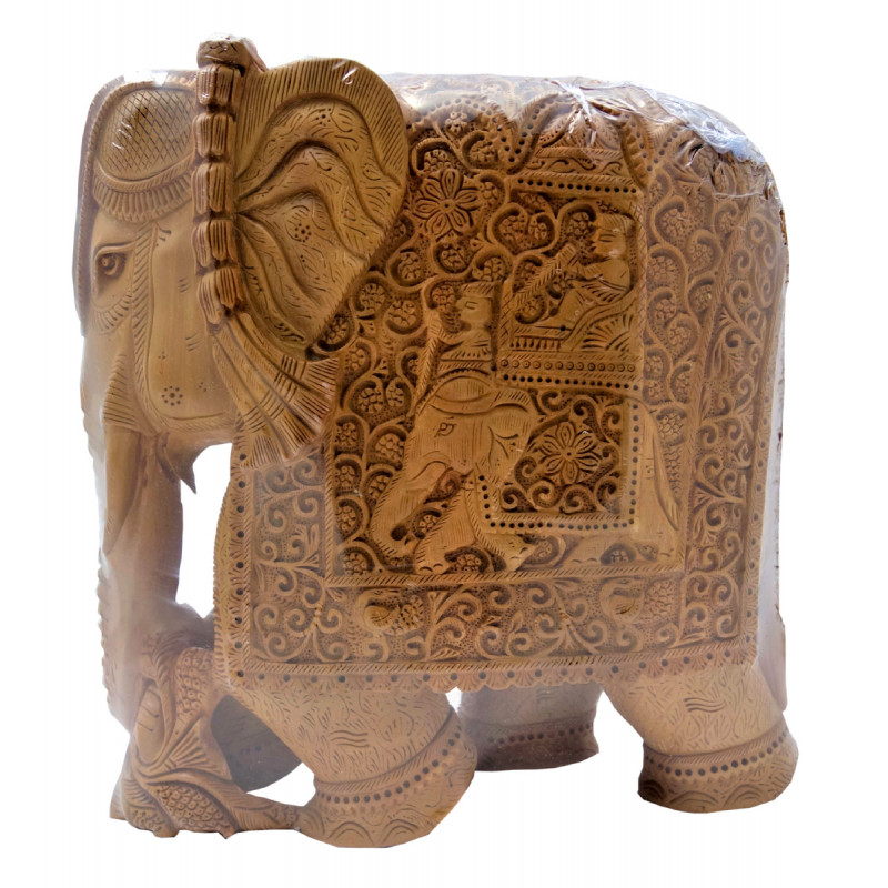 Sandalwood Handcrafted Carved Elephant