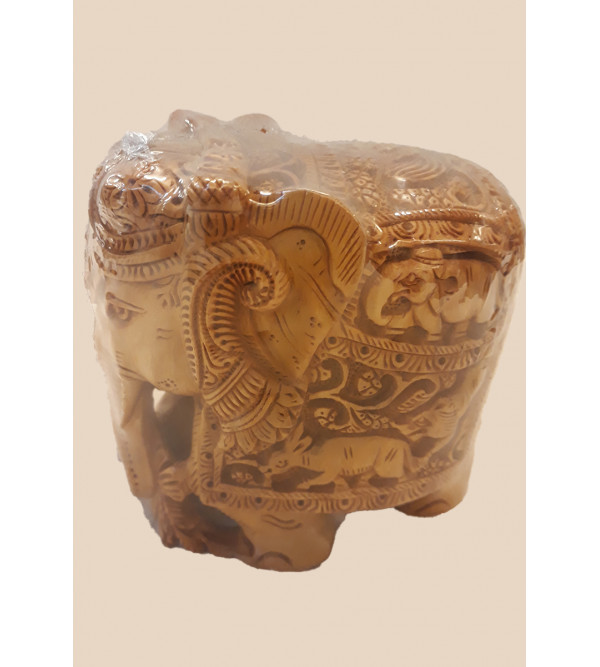 Sandalwood Handcrafted Carved Elephant