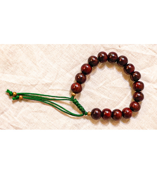 Red Sandalwood Bracelet (12–13 Beads | 10 MM)
