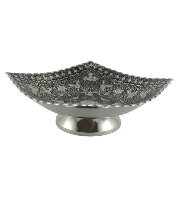 HANDICRAFT NICKEL PLATED BOWL 5.5 INCH 