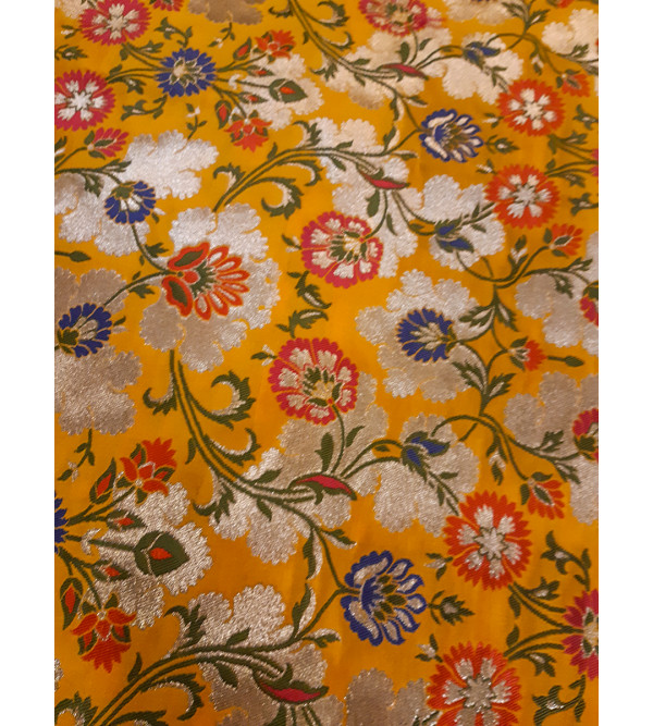 Brocade Handwoven Silk Cushion Cover Size 18x18 Inch