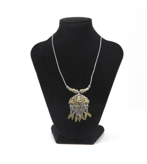 HANDICRAFT NECKLACE WHITE METAL 