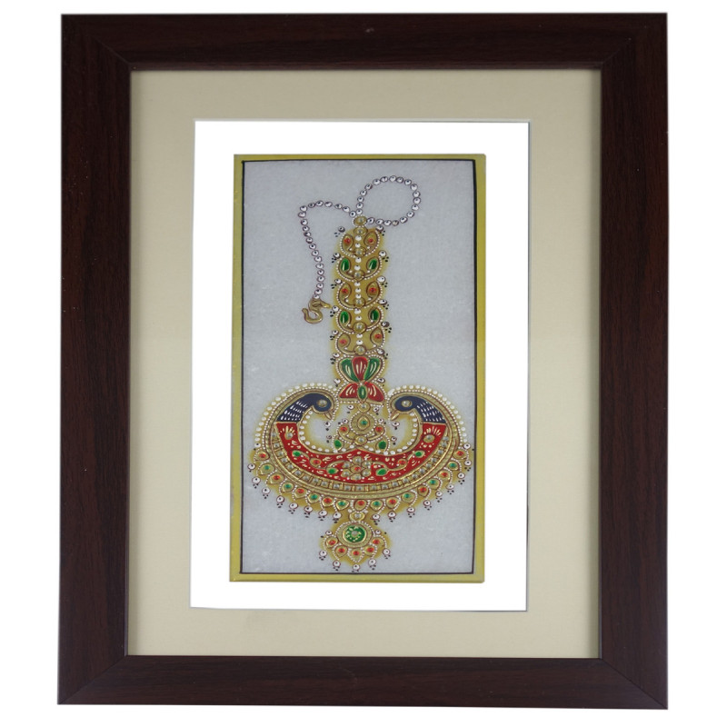 JEWELLERY PAINTING FRAMED 9x4 Inch