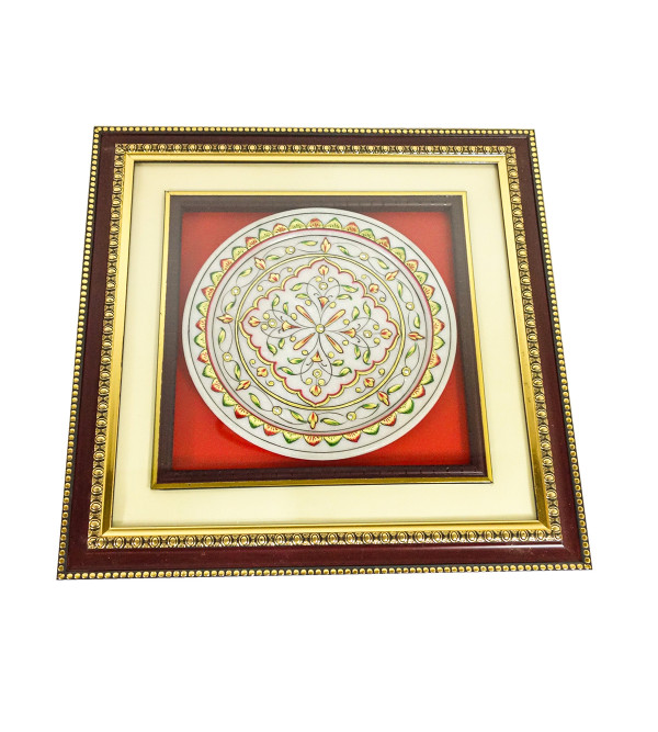 Marble Plate 9 Inch Framed 