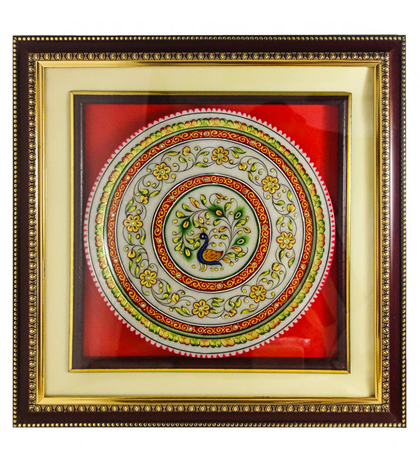 Marble Plate 12 Inch Framed 