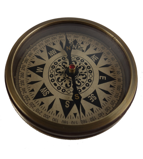 SAND TIMER COMPASS 3 Inch with brass frame