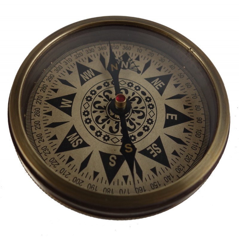 SAND TIMER COMPASS 3 Inch with brass frame