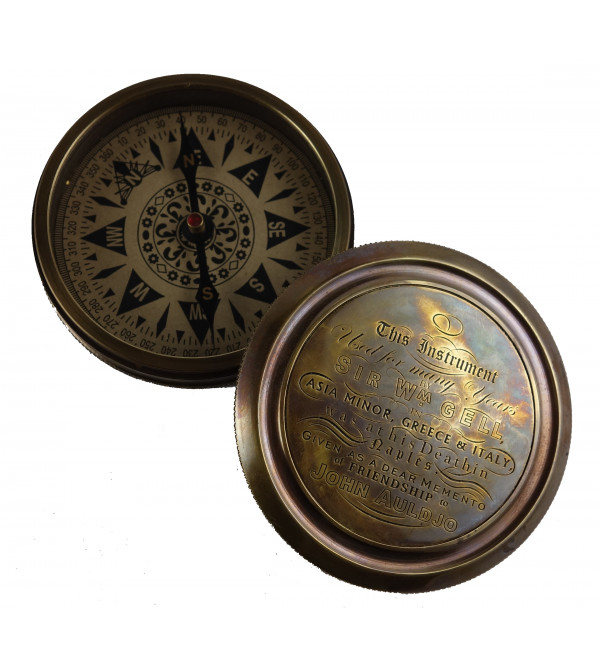 SAND TIMER COMPASS 3 Inch with brass frame