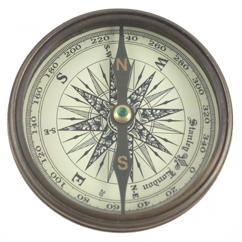 HANDICRAFT SAND TIMER COMPASS WITH BRASS FRAME 3 INCH 