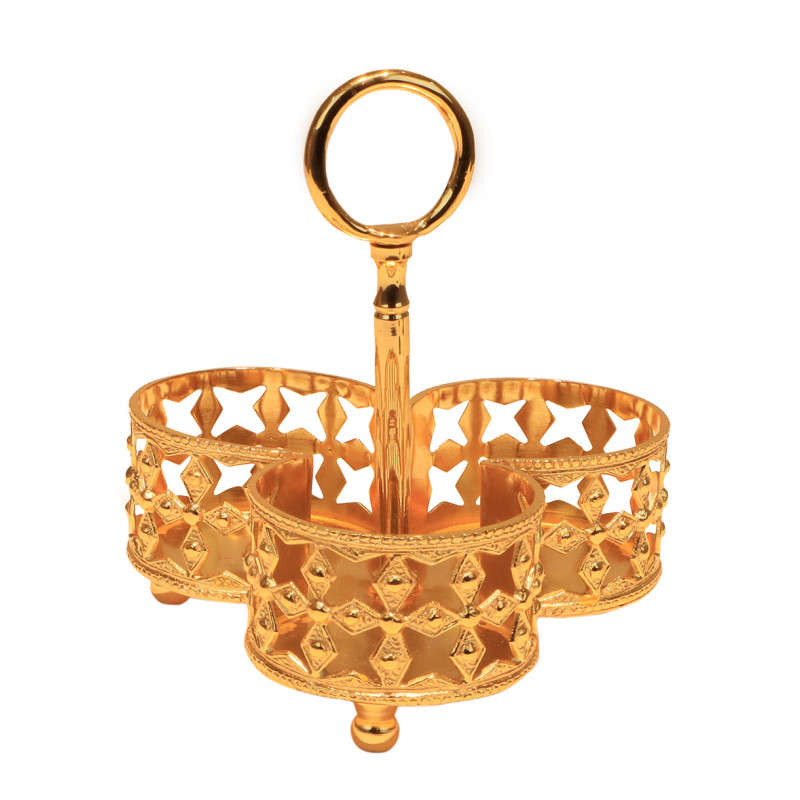 Jali Stand Brass Gold Plated