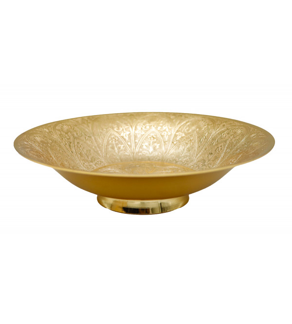 Bowl Brass Gold Plated 7.5 Inch