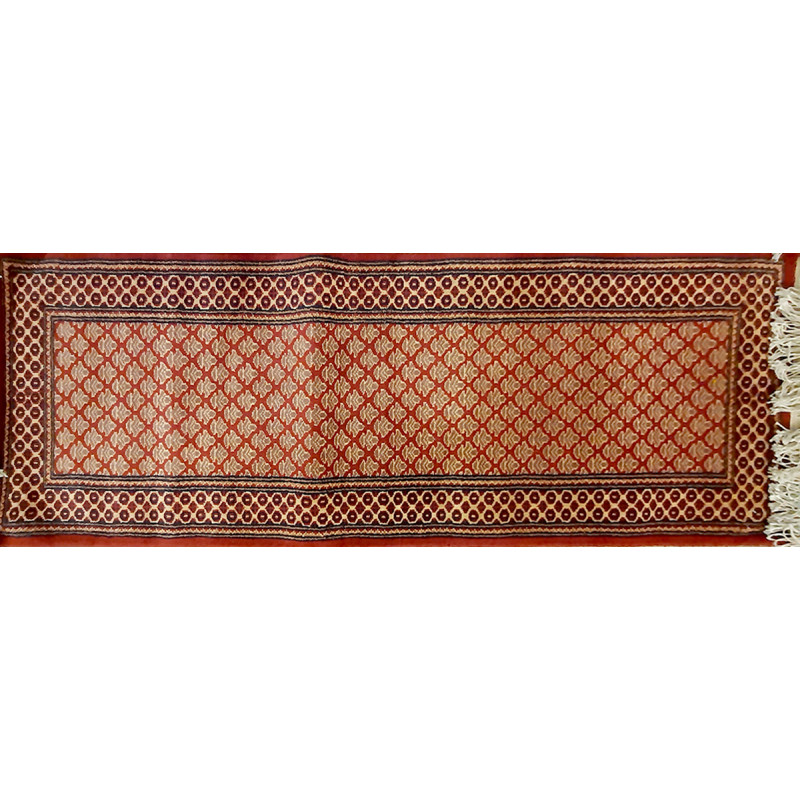 Jaipur  Woolen Hand Knotted carpet Size 2 ft. x6.2 ft.
