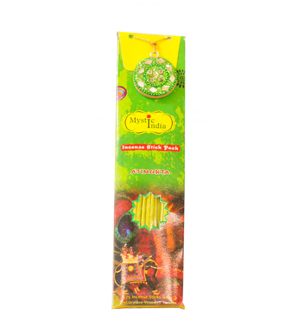 Incense Stick with Decorative Wooden Holder 75 Sticks 