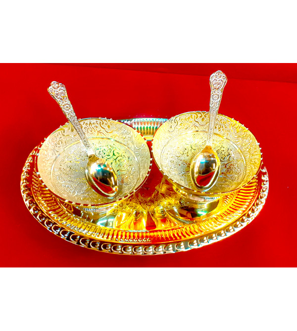 KHEER BOWL SET BRASS GOLD PLATED