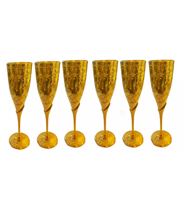 Goblet Set Brass Gold Plated