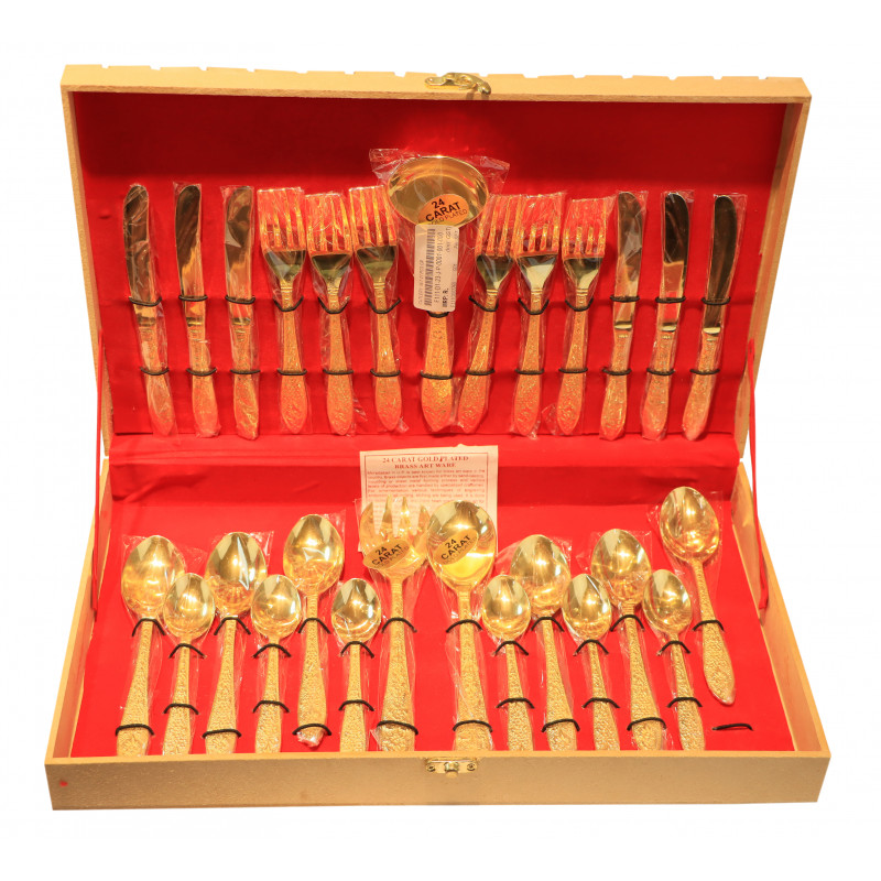 Cutlery Set 27 Pcs Gold Plated
