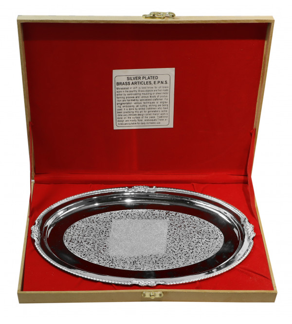 Oval Tray Silver Plated  