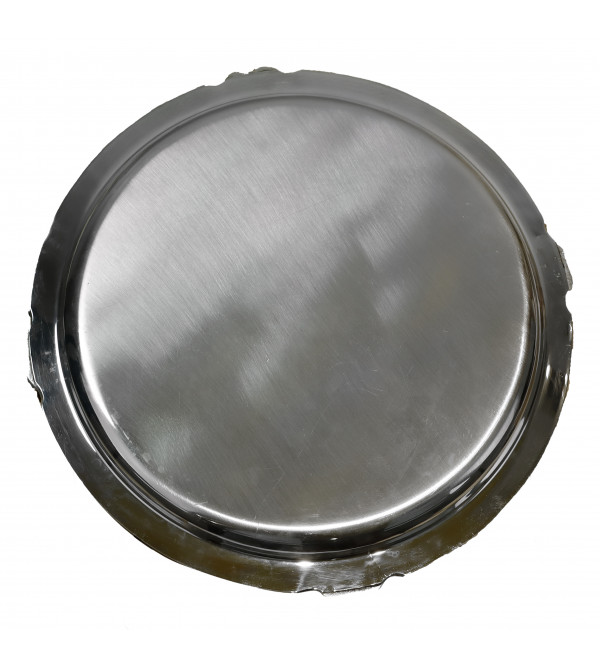Round Tray Silver Plated  10 Inch 