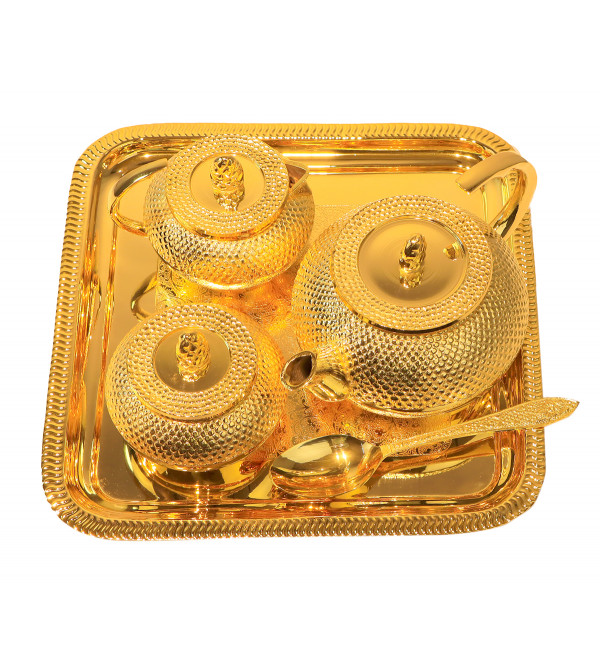 Tea Set Gold Plated 