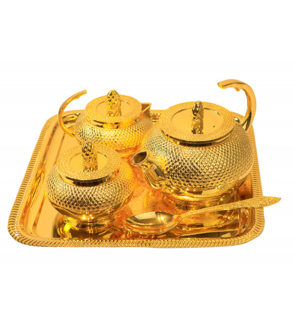 Tea Set Gold Plated 