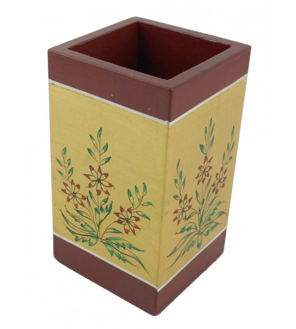 Wooden Hand Painted Pen Holder Jaipur Style 