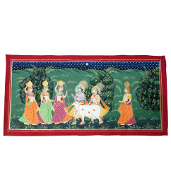  Traditional Radha Krishna Handmade Painting