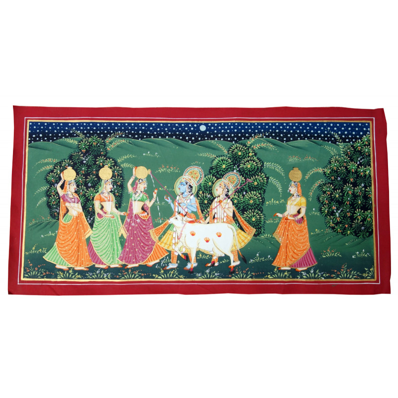  Traditional Radha Krishna Handmade Painting