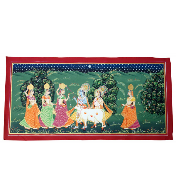  Traditional Radha Krishna Handmade Painting