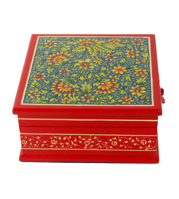 Jaipur Style Painted Box 5x5 Inch