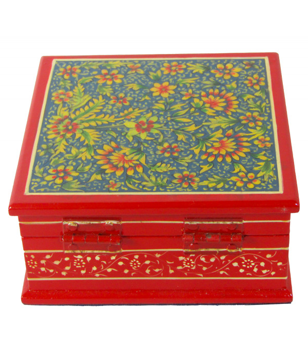 Jaipur Style Painted Box 5x5 Inch