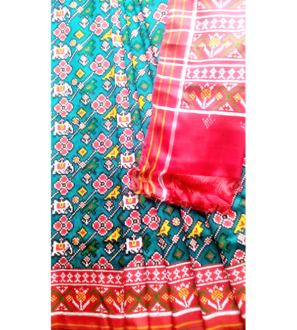Patan Patola Pure Silk  Handloom Saree Without Blouse