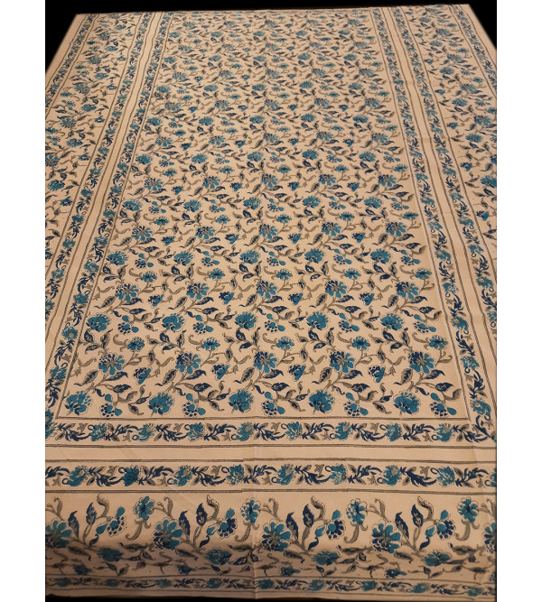 60X90 BED COVER HAND BLOCK PRINTED