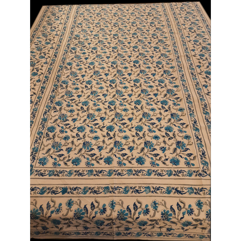 60X90 BED COVER HAND BLOCK PRINTED