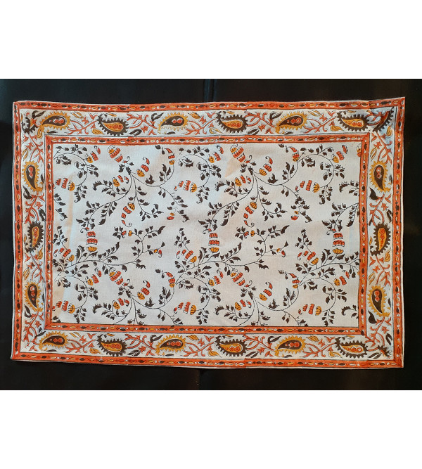 Cotton Block Printed Table Placemat Size 13x19 Inch