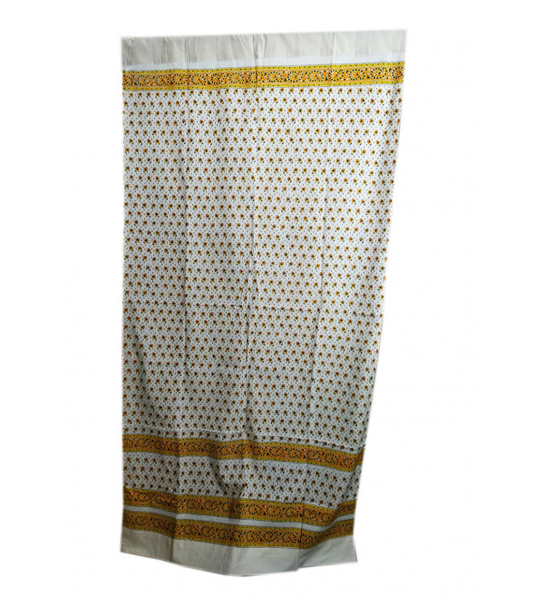 Printed Cotton Handwoven Curtain Size 44x84 Inch 
