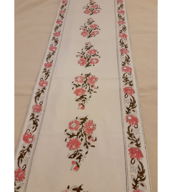 Cotton Block Printed Runner Size 13x60 Inch
