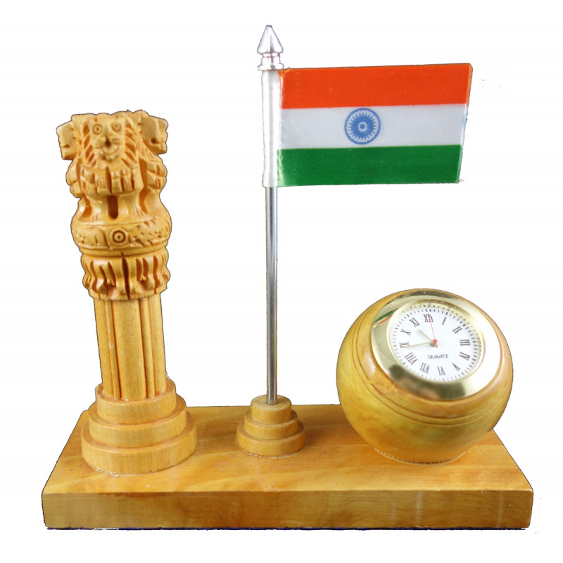 Kadamwood Ashoka Pillar With Watch