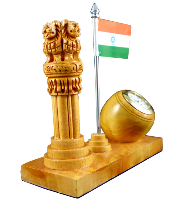 Kadamwood Ashoka Pillar With Watch