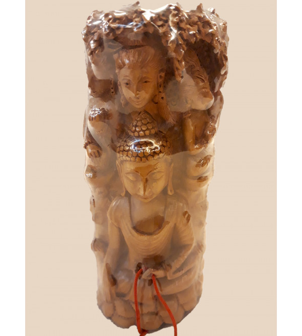 Sandalwood Handcrafted Carved Lord Buddha Figurine