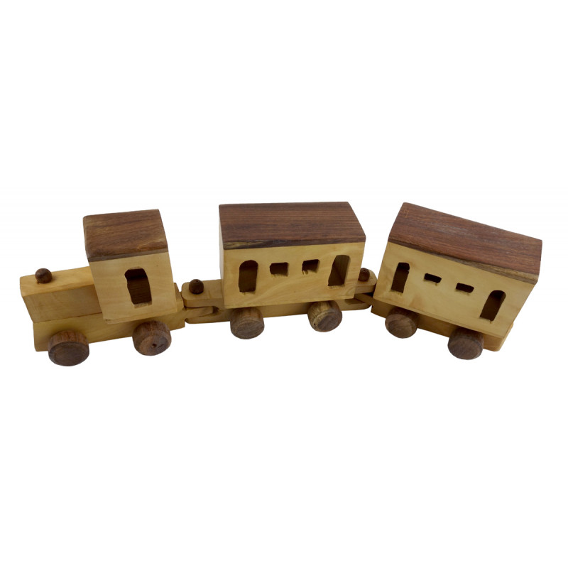 HANDICRAFT WOODEN TOYS TRAIN 12x2x2 INCH 