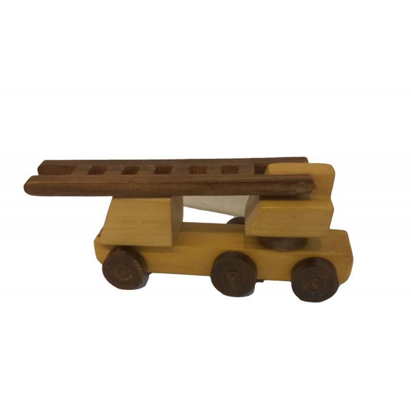 Handcrafted  Wooden Fire Engine Size 5x2.5x2.5 Inch