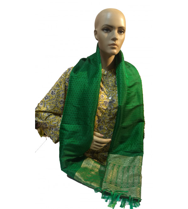Banaras resham self woven stole 22x72 inch