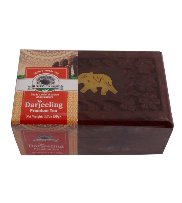 DARJEELING PREMIUM TEA 50 GMS WOODEN BOX