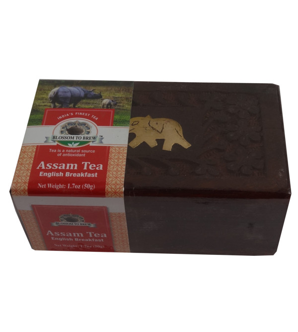 ENGLISH BREAKFAST TEA 50 GM WOODEN BOX