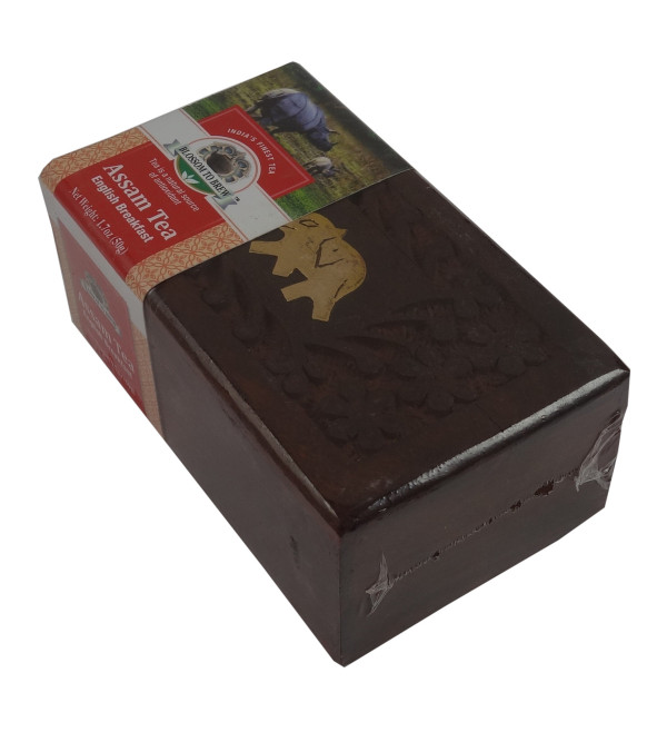 ENGLISH BREAKFAST TEA 50 GM WOODEN BOX